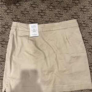 Croft & Barrow Women's Beige Mini Skirt